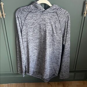 J. Crew Performance Heathered Gray Hoodie